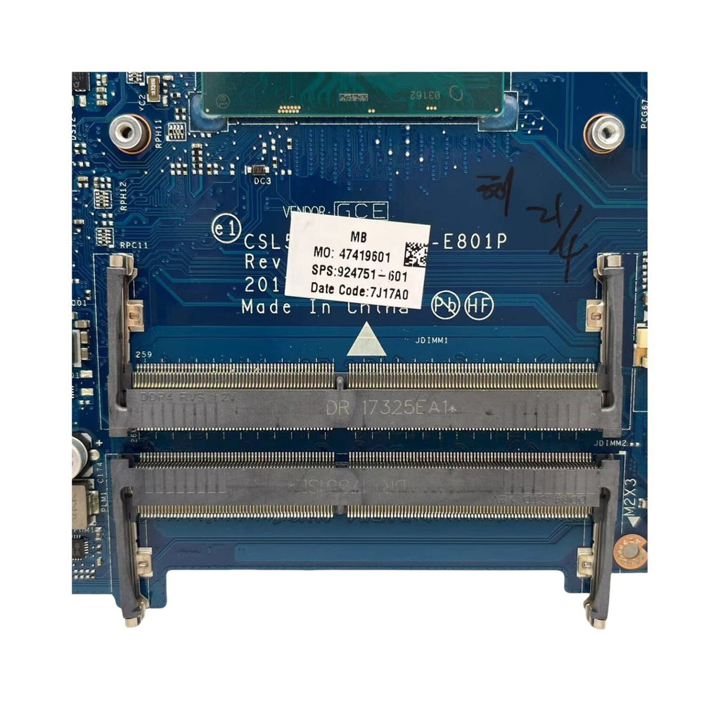 For HP Pavilion 15-BS Laptop Motherboard LA-E801P 924751-601 With i5-7200U CPU - Bighao-Era Laptop part
