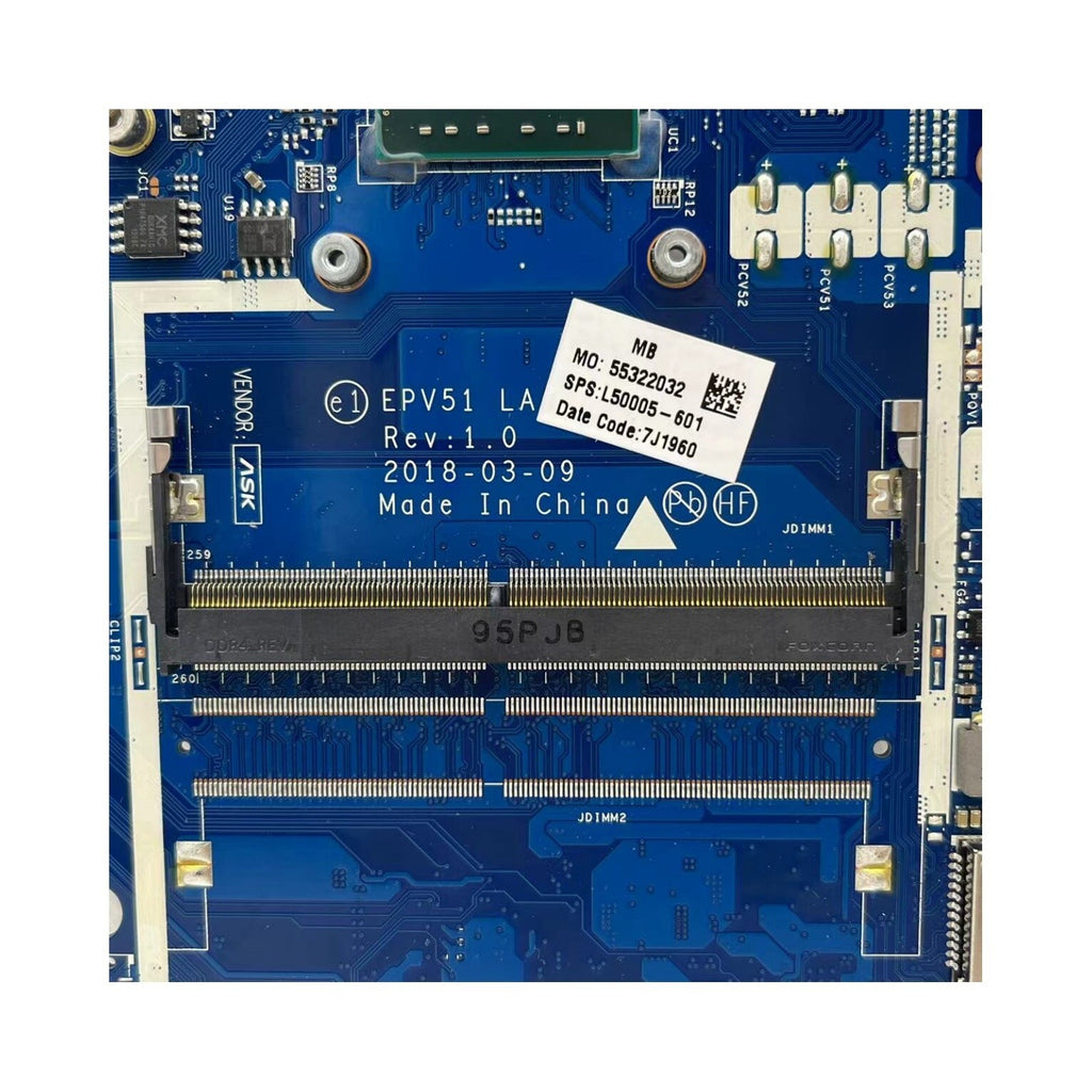 EPV51 LA-G078P For HP 255 G7 Laptop Motherboard UMA With A6-9225 CPU L50005-601 - Bighao-Era Laptop part