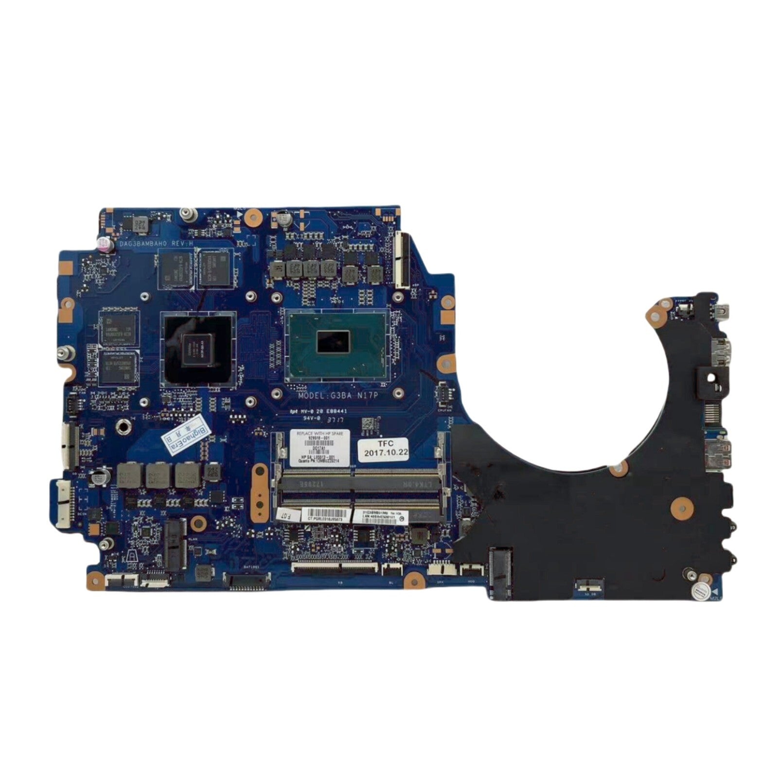929518-001 For HP TPN-Q195 17-AN Motherboard i7-7700HQ GTX1050 4GB DAG3BAMBAF0 - Bighao-Era Laptop part