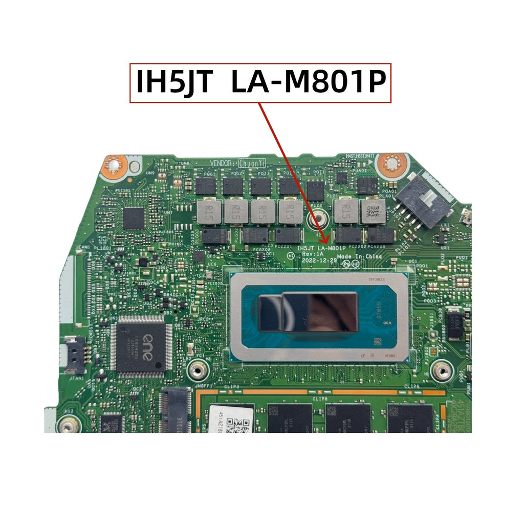Acer Aspire 5 A515-58M Motherboard with i9-13900H 16GB-RAM LA-M801P NB.KQ811.001 for High-Performance Computing - Bighao-Era Laptop part