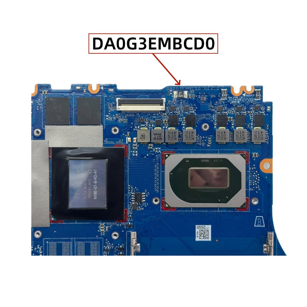 HP OMEN 15-EK Motherboard DA0G3EMBCD0 for i7-10750H CPU and RTX2060 6GB - Bighao-Era Laptop part