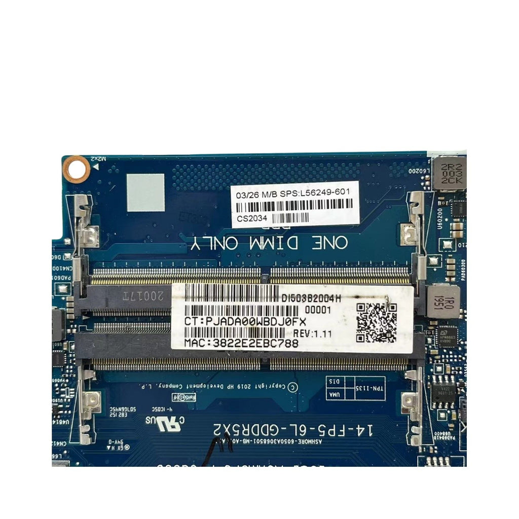 6050A3068501 UMA For HP 14-DK Laptop Motherboard AMD Athlon 300U CPU L56249-601 - Bighao-Era Laptop part
