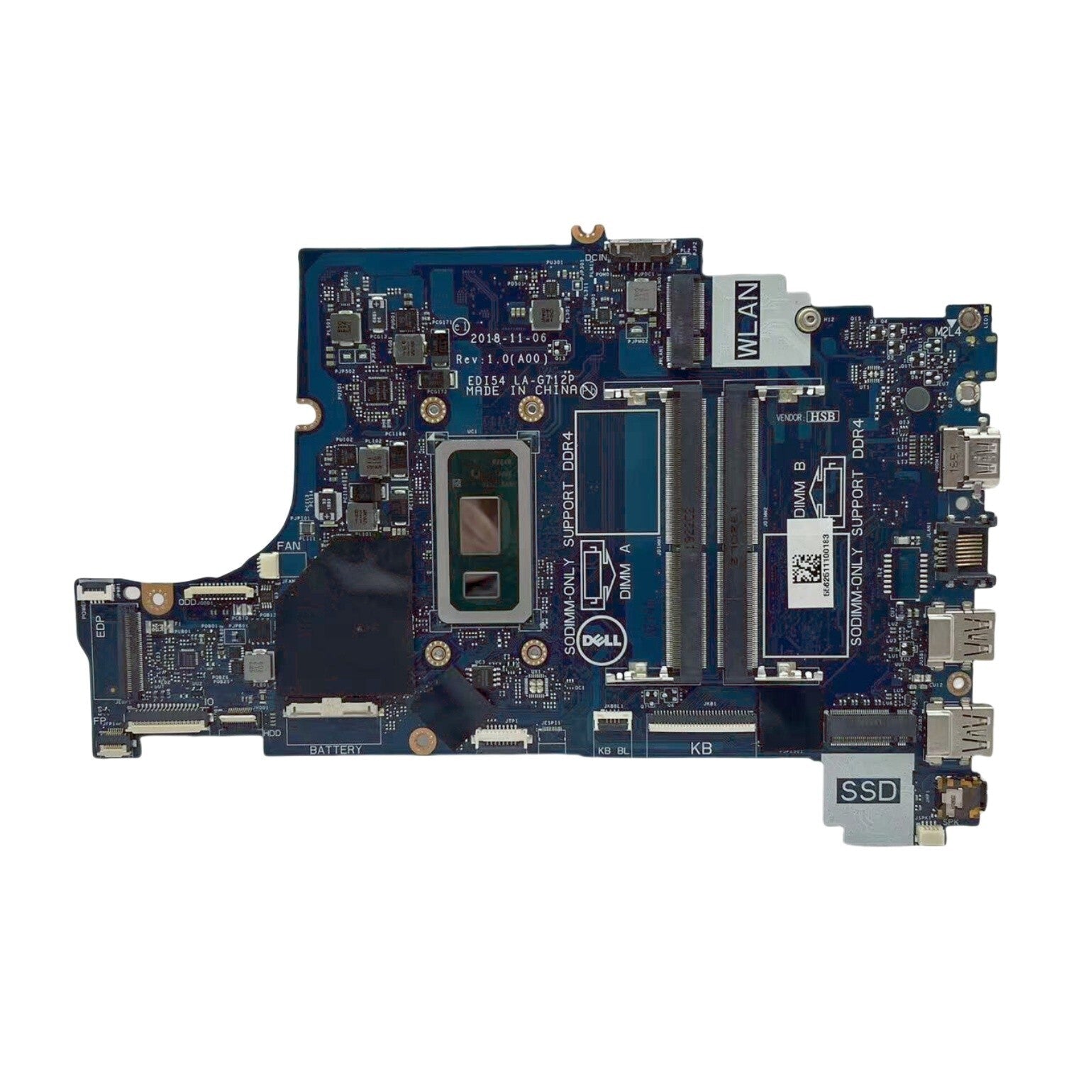 LA-G712P Dell 3480 3580 Motherboard with i3-8145U CPU CN-0TWYDT - Bighao-Era Laptop part